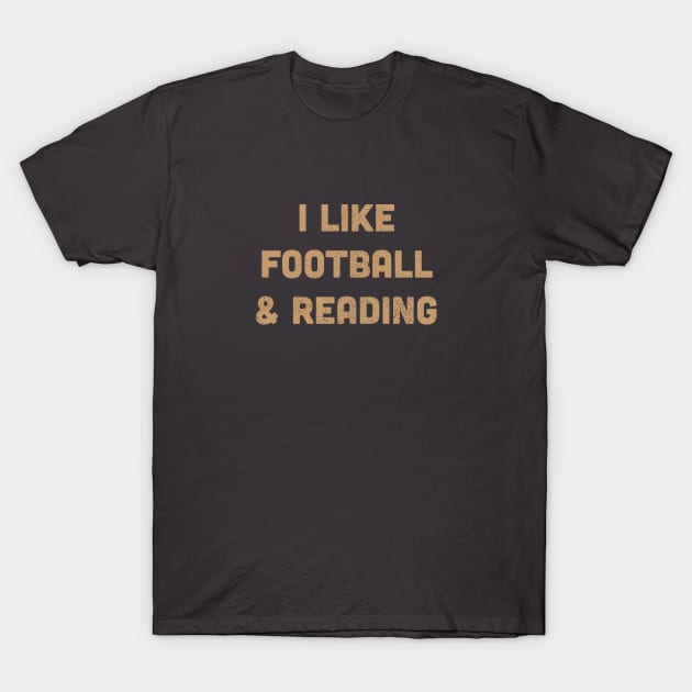 Football & Reading T-Shirt by Commykaze